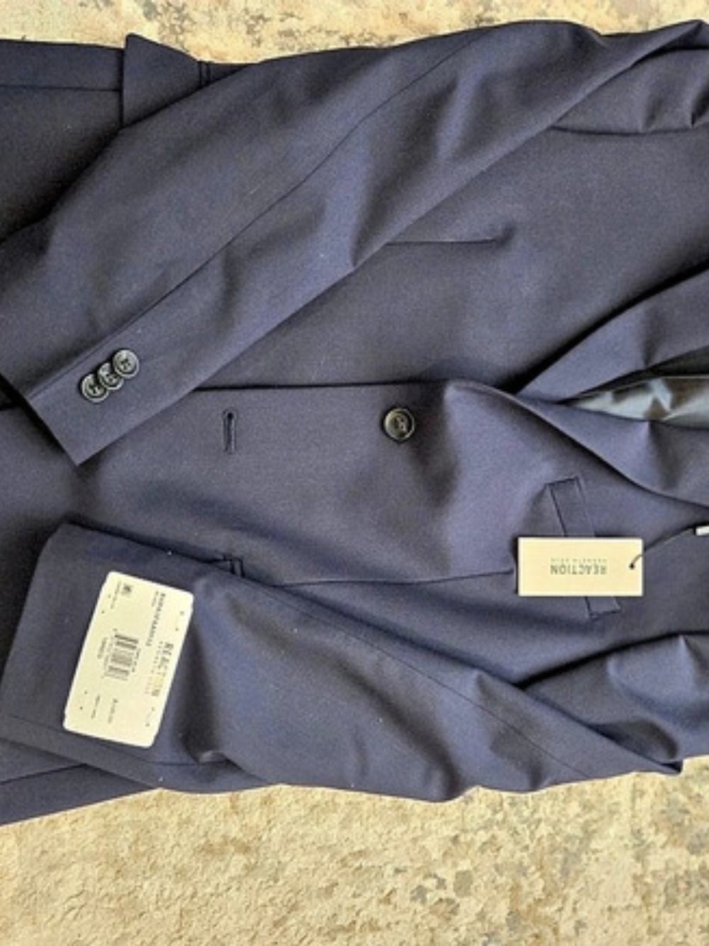 Kenneth Cole Reaction Ready Flex Slim Fit Suit Men's Blue